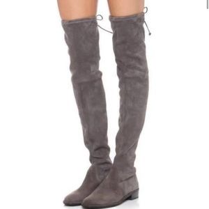 Classic Stuart Weitzman lowland Londra  suede over the knee, boots in gray